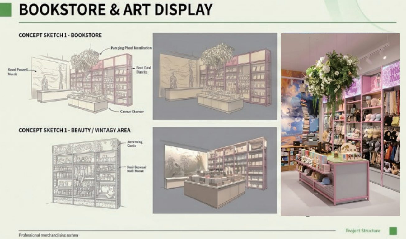 bookstore art display